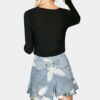 Newman Georgette Skirt in Blue