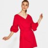 Column Dress in Magenta